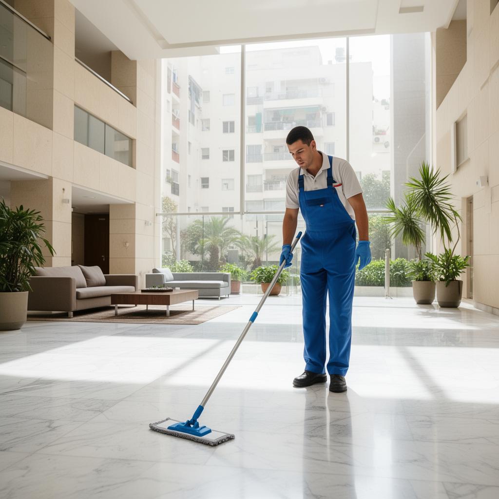 Lobby cleaning service